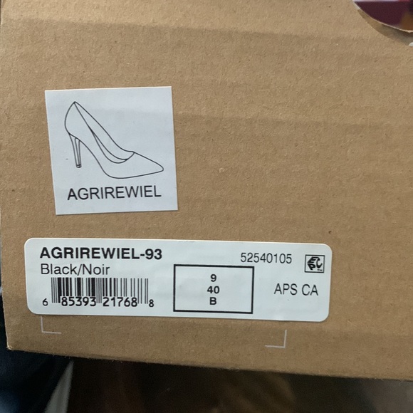 Black suede heels 4” - Picture 2 of 5